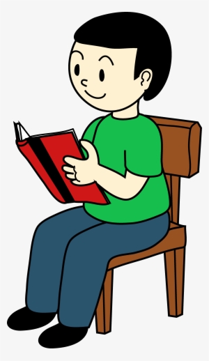 Png Transparent Stock Boy On Chair Reading Free Clip - Sat On A Chair
