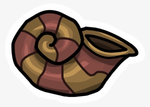 Conch Shell Pin - Shell Cartoon Png