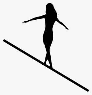 Silhouette Woman Walking Logo