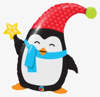 Christmas Penguin Super Shape Balloon - Penguin Balloon