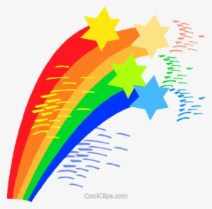 Rainbows With Stars Royalty Free Vector Clip Art Illustration - Illustration