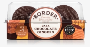 Chocolate Gingers - Borders Dark Chocolate Ginger Biscuits