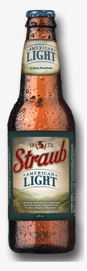 Straub American Lager - Glass Bottle