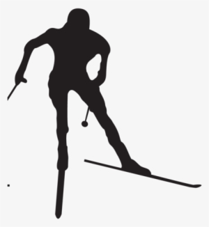 Ski Clip Cross Country Skiing Png Black And White Stock - Cross Country Ski Logo