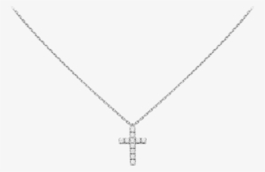 Symbols Necklacewhite Gold, Diamonds - Cartier Cross Necklace