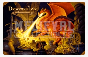 Dragons Lair Lotr Vintage Metal Sign - Sunsout Puzzle 1000 Piece Smaug Dragon (75570)