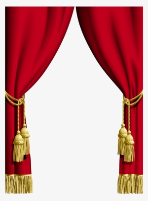 Red Curtains Png - Red Curtain Frame