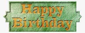 birthday,steampunk,metal sign,isolated, - happy birthday png green