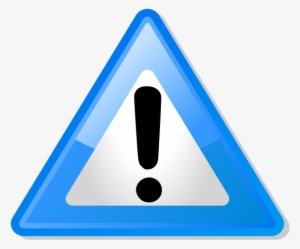 600px-warning Sign Blue Setting White - Blue Important