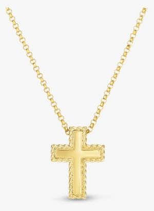 Roberto Coin 18kt Gold Small Princess Cross Pendant - Pendant