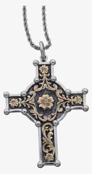 Vendor-unknown Collections Sterling Silver Cross With - Gold