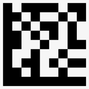 Kod Matrycy Danych Icon - Monochrome