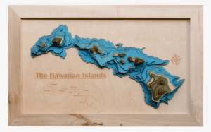 3d Map Of Hawaii - Hawaii Wooden Map