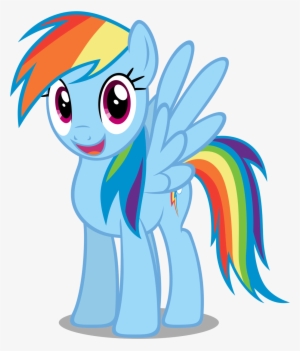 Rainbow Dash Vector - My Little Pony And Rainbow Dash Cake Toppers