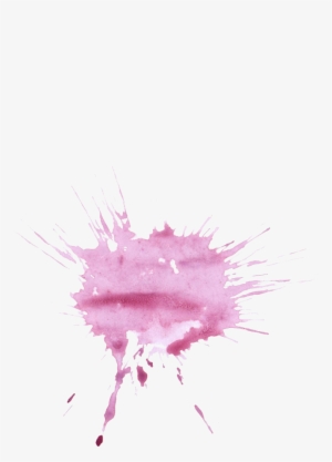 20 Purple Watercolor Splatter - Pink Watercolour Splash On Transparent