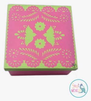 "papel Picado" Rosa-verde - Painting