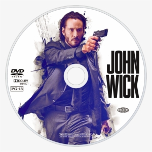 John Wick Dvd Disc Image - Keanu Reeves Film 2015