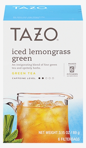 Tazo Iced Lemongrass Green 6ct - Tazo - Iced Green Tea - 6 Tea Bags