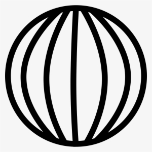 Earth Globe With Vertical Lines Grid Comments - Globe With Vertical Lines
