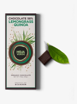 72% Lemongrass Quinoa - Chocolate Hoja Verde