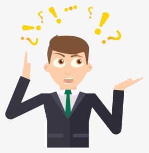 Businessman Thinking Png Download - Surprised Vector