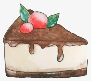 Graphic Transparent Library Cheesecake Drawing Vanilla - Chocolate