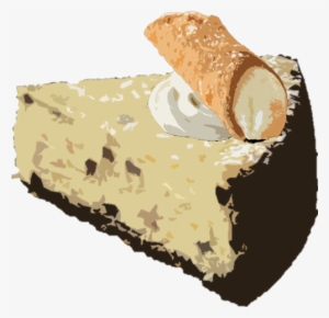 Slice Of Cannoli Cheesecake