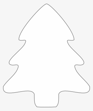 Christmas Tree Outline Clip Art - Christmas Tree Silhouette White