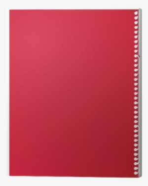 Red Notepaper Single Sheet Blank Torn Jotter Notebook - Textile