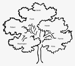 Oak Tree Outline Clip Art, Coloring Page Of A Bare - Clip Art Trees Black And White