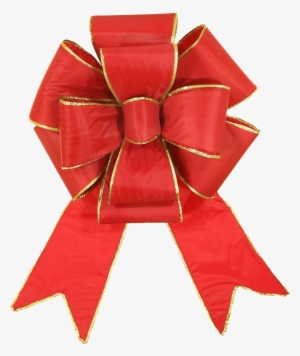 Holiday Bow Png Transparent - Red And Gold Christmas Bow Png