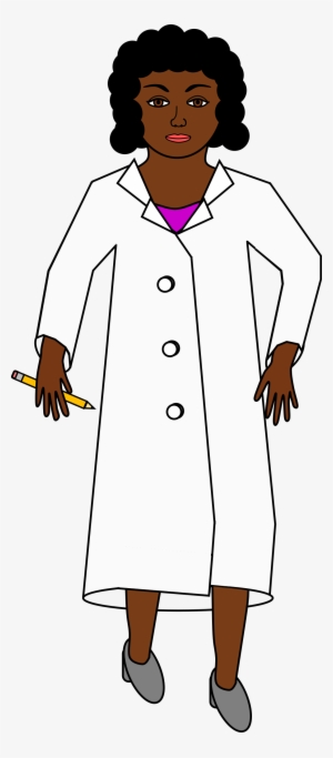 Big Image - Black Woman Scientist Cartoon