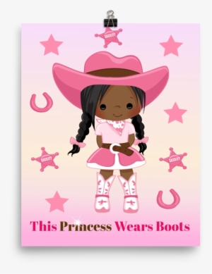 African American Cowgirl Poster - African American Cowgirl Cartoon Png
