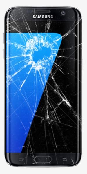 Samsung Galaxy S7 Edge Broken - Screen Wallpaper For Phone Transparent PNG  - 500x500 - Free Download on NicePNG