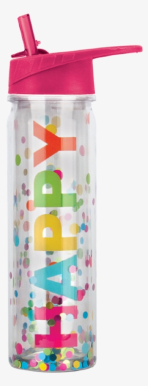 Picture Of Happy Confetti Water Bottle - Water