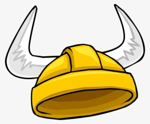 Golden Viking Helmet Icon - Club Penguin Viking Helmet