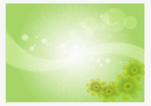 Green Flowers Background Ii By Gwebstock - Green Flower Background Designs