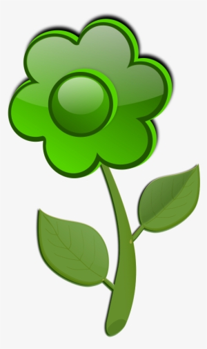 This Free Clipart Png Design Of Flower Green