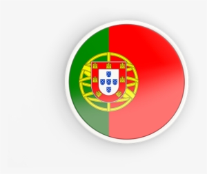 Illustration Of Flag Of Portugal - Portugal Flag Circle Png
