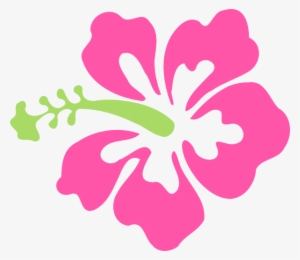 Hibiscus Clipart Green - Pink Hibiscus Flower Clipart
