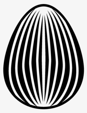 Easter Egg Of Elegant Design With Thin Vertical Lines - Egg