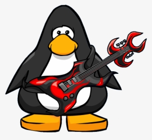 Rockin' Guitar Player - Penguin Wearing Gloves