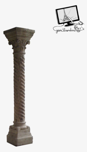 Gold Vector Pillars - Pillar Image For Editing