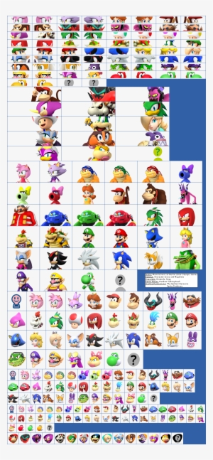 Click For Full Sized Image Character Icons And Mugshots - Mario & Sonic At The Olympic Games Characters