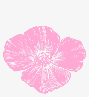 Pink Poppy Clip Art - Pink Poppy Flower Clipart