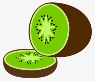 Kiwi Clipart Fruit Plate Graphic Stock - Cartoon Picture Of A Kiwi