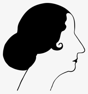 Flapper Silhouette Clip Art At Getdrawings - Woman Face Profile Vector