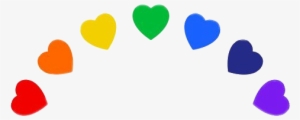 Hearts Sticker - Rainbow Tumblr Hearts
