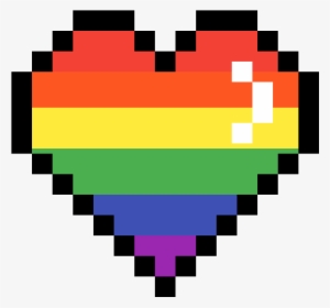 Rainbow Heart - Pixel Heart