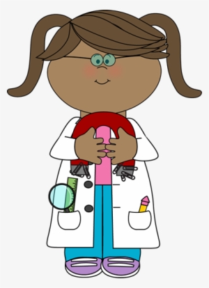 Kid Scientist With A Magnet Clip Art - Kid Scientist Clipart